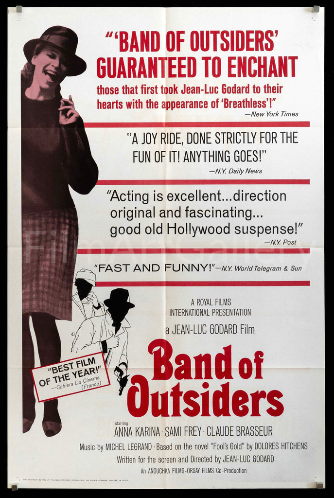Band of Outsiders (Bande A Part) Original Vintage Movie Poster