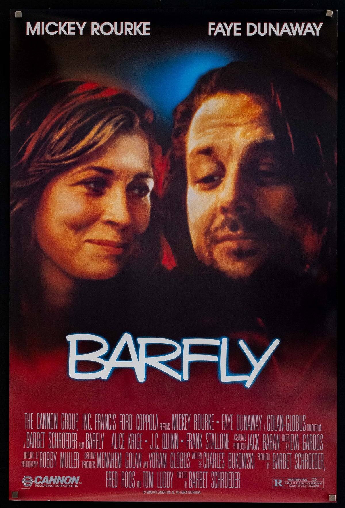 Barfly Original Vintage Movie Poster