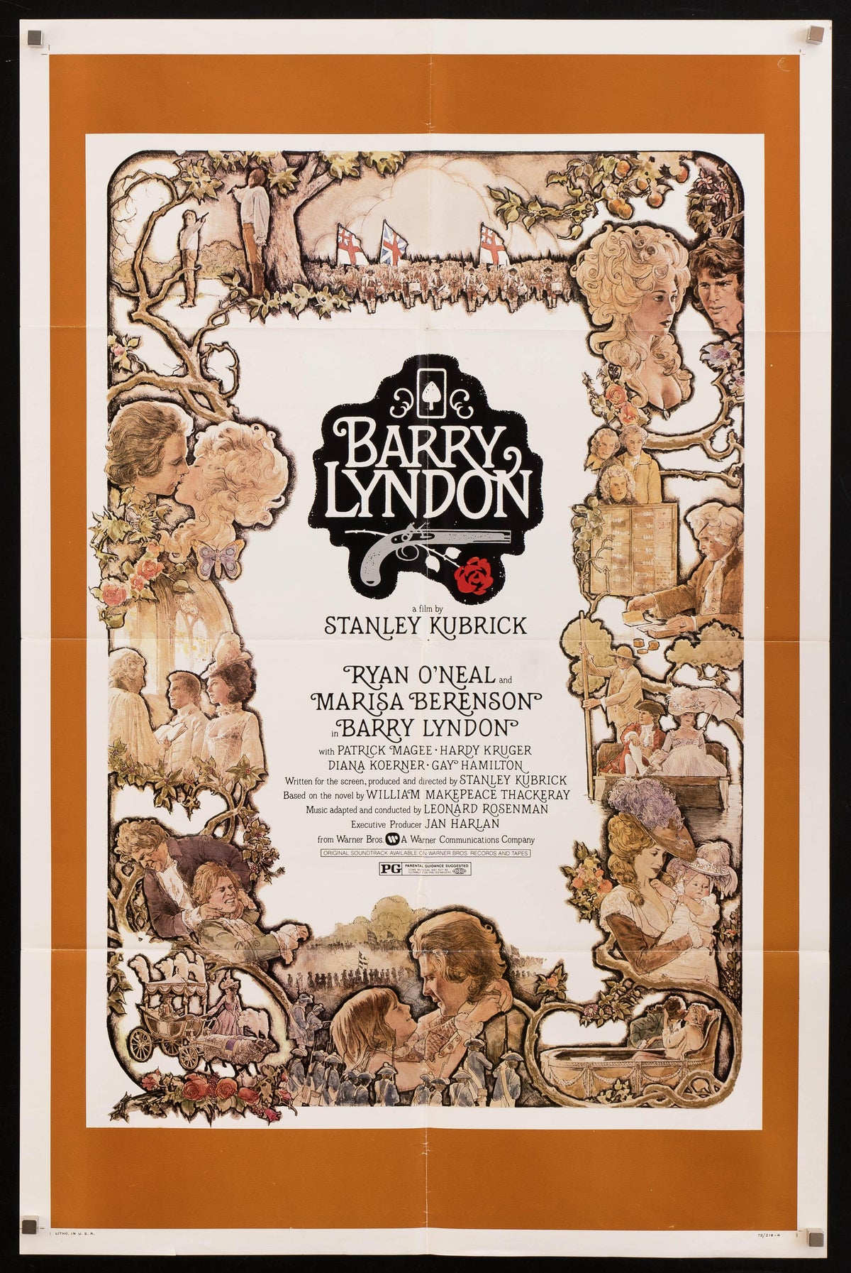 Barry Lyndon 1 Sheet (27x41) Original Vintage Movie Poster