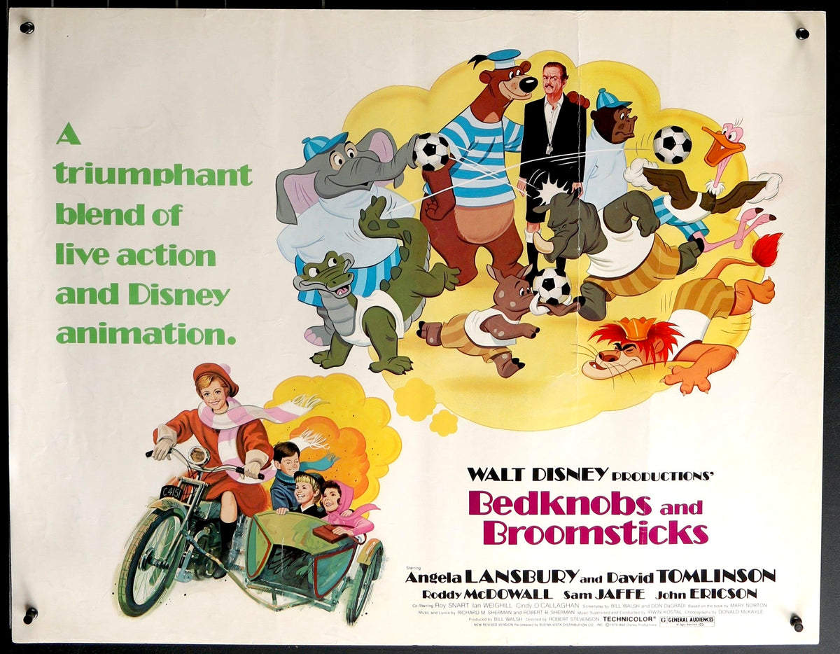 Bedknobs and Broomsticks Half Sheet (22x28) Original Vintage Movie Poster