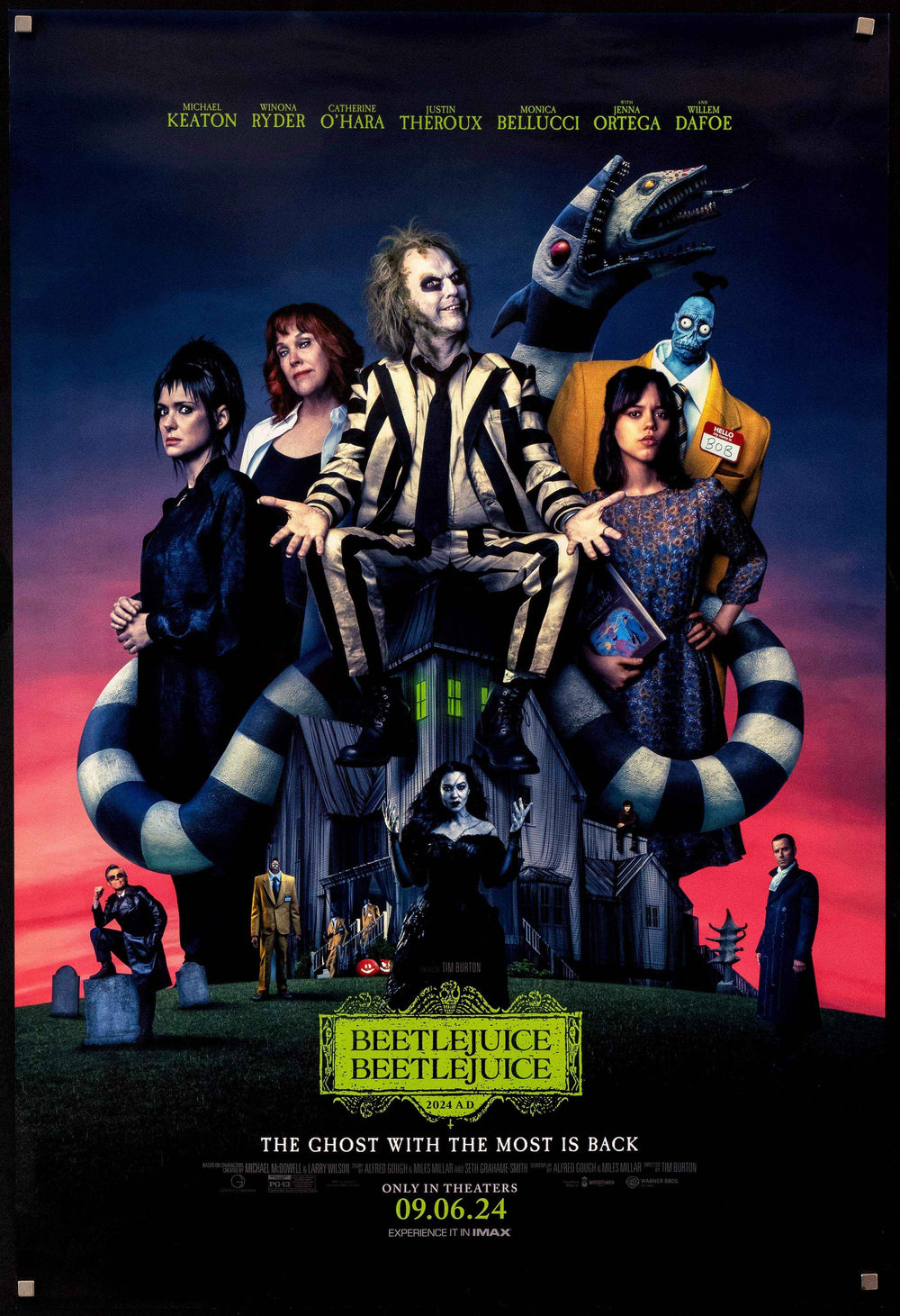 Beetlejuice Beetlejuice Original Vintage Movie Poster