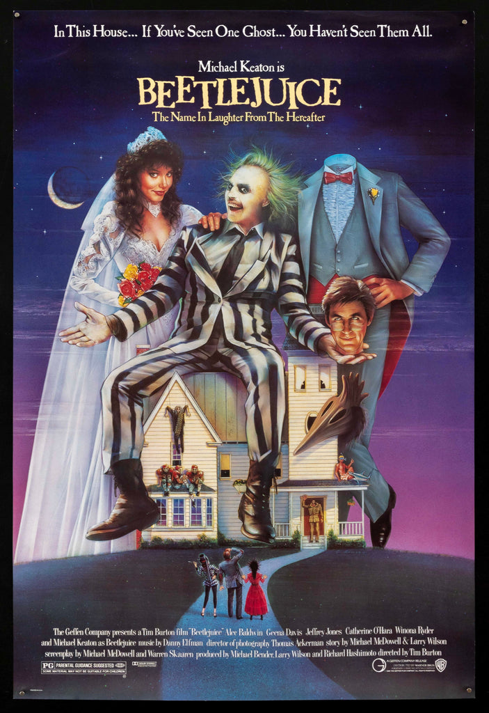 Beetlejuice Original Vintage Movie Poster