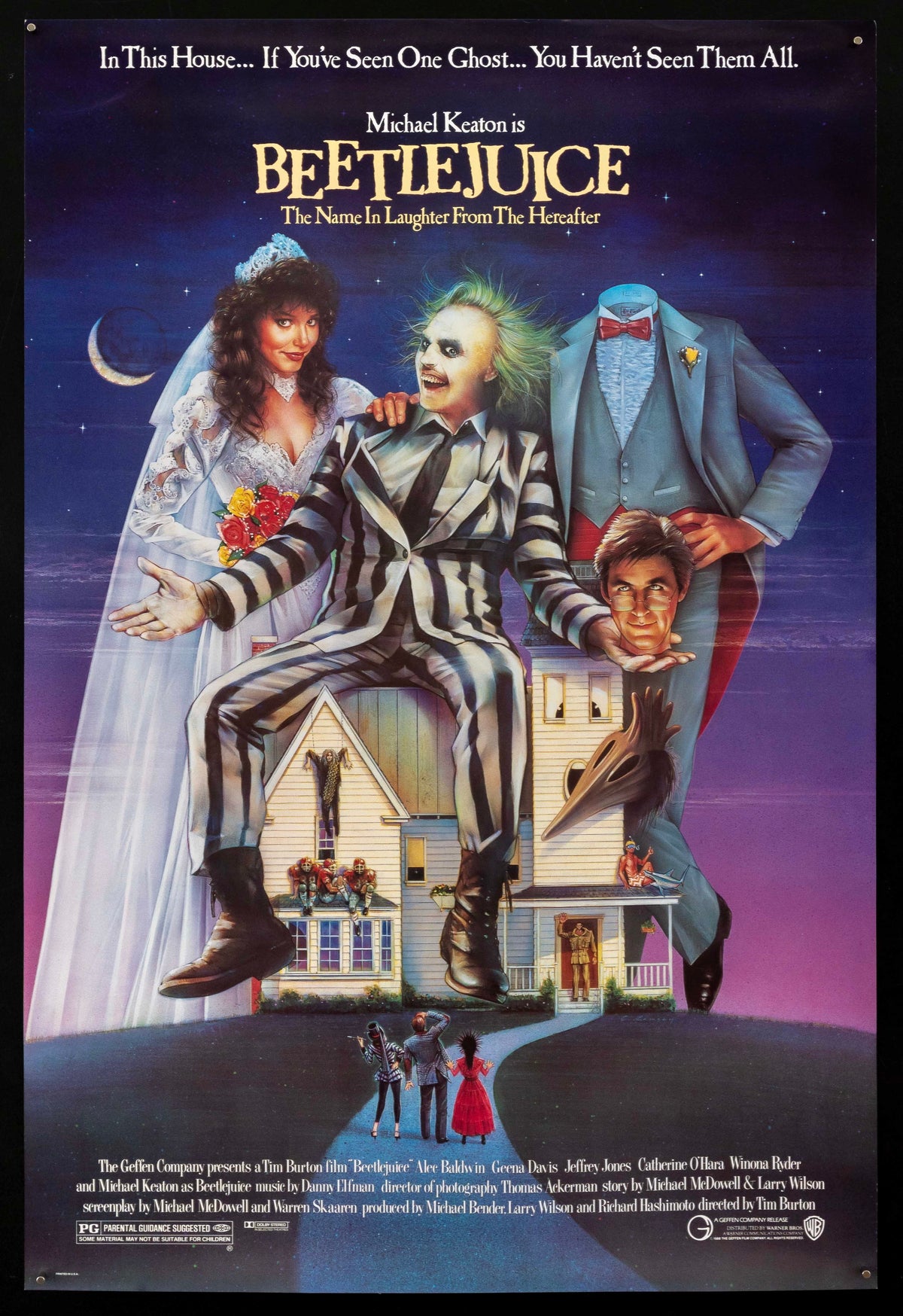 Beetlejuice Original Vintage Movie Poster
