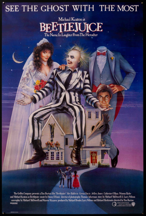 Beetlejuice Original Vintage Movie Poster