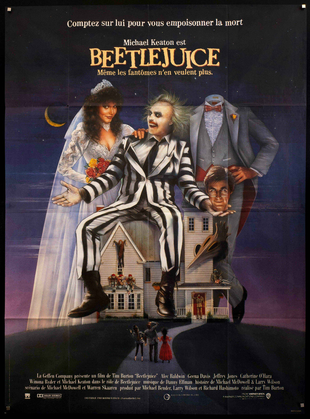 Beetlejuice Original Vintage Movie Poster