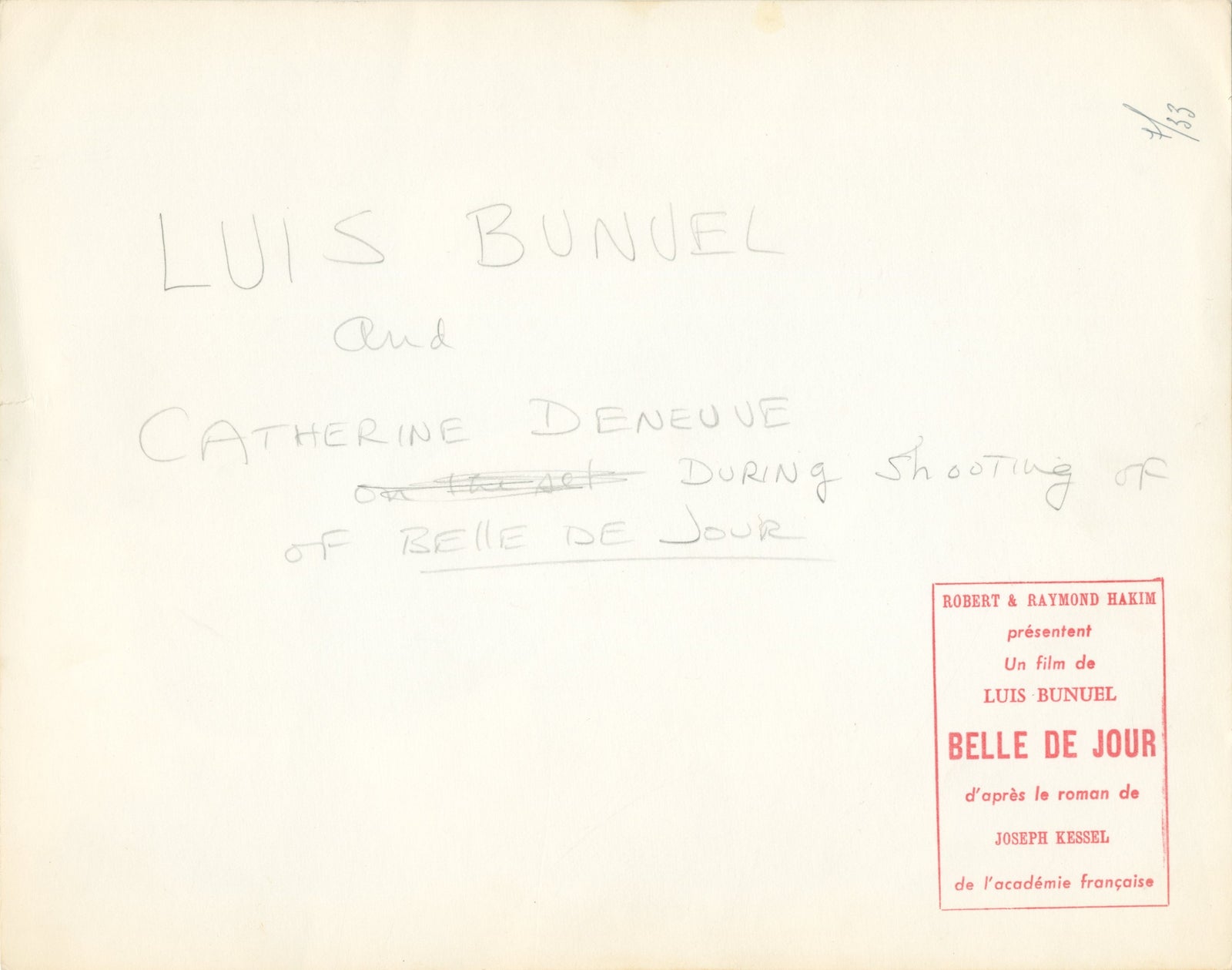 Belle de Jour Original Vintage Movie Poster