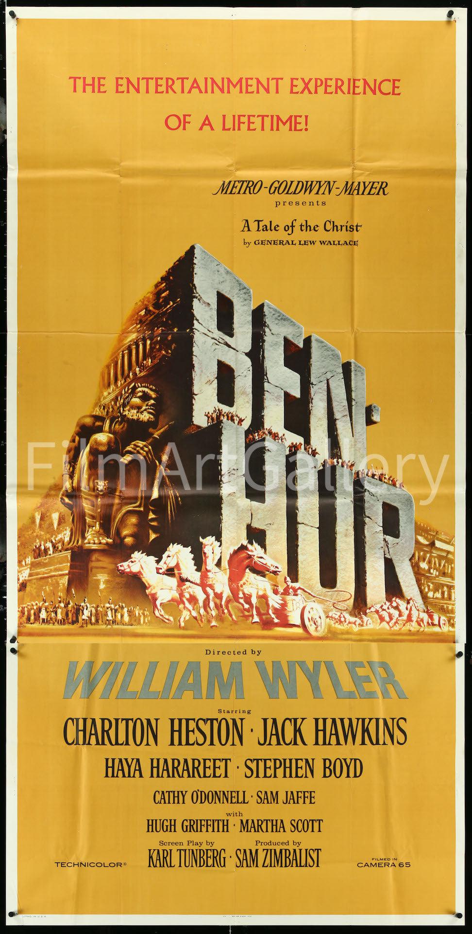 Ben Hur 3 Sheet (41x81) Original Vintage Movie Poster