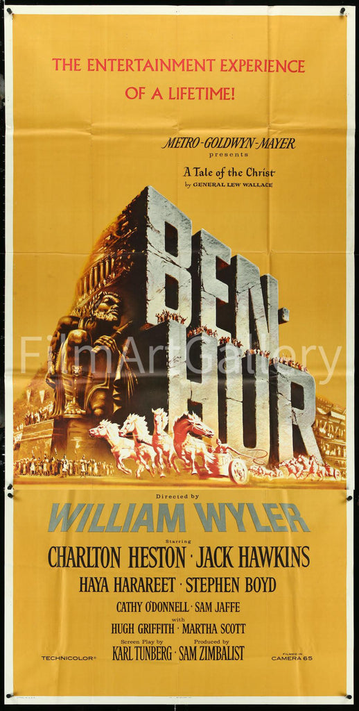 Ben Hur Original Vintage Movie Poster