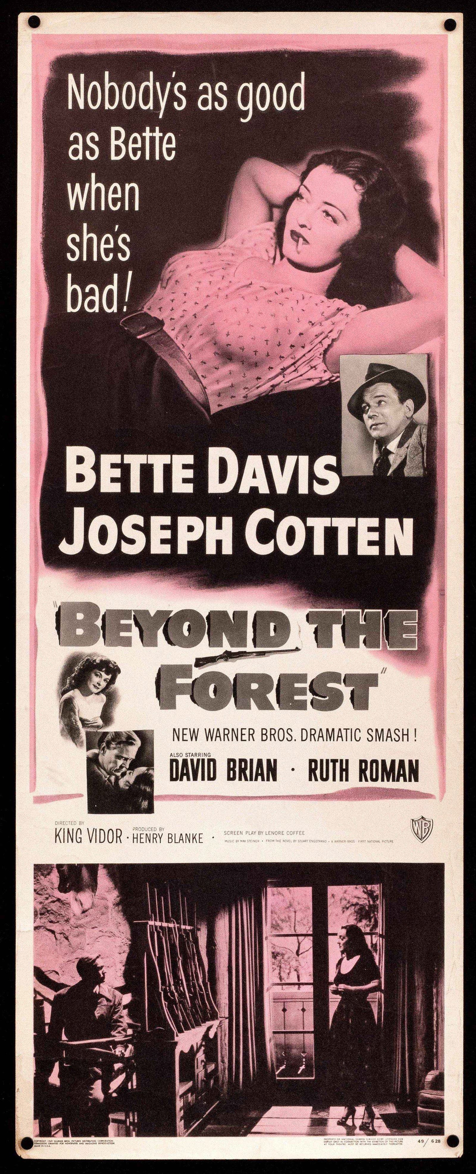 Beyond the Forest Original Vintage Movie Poster