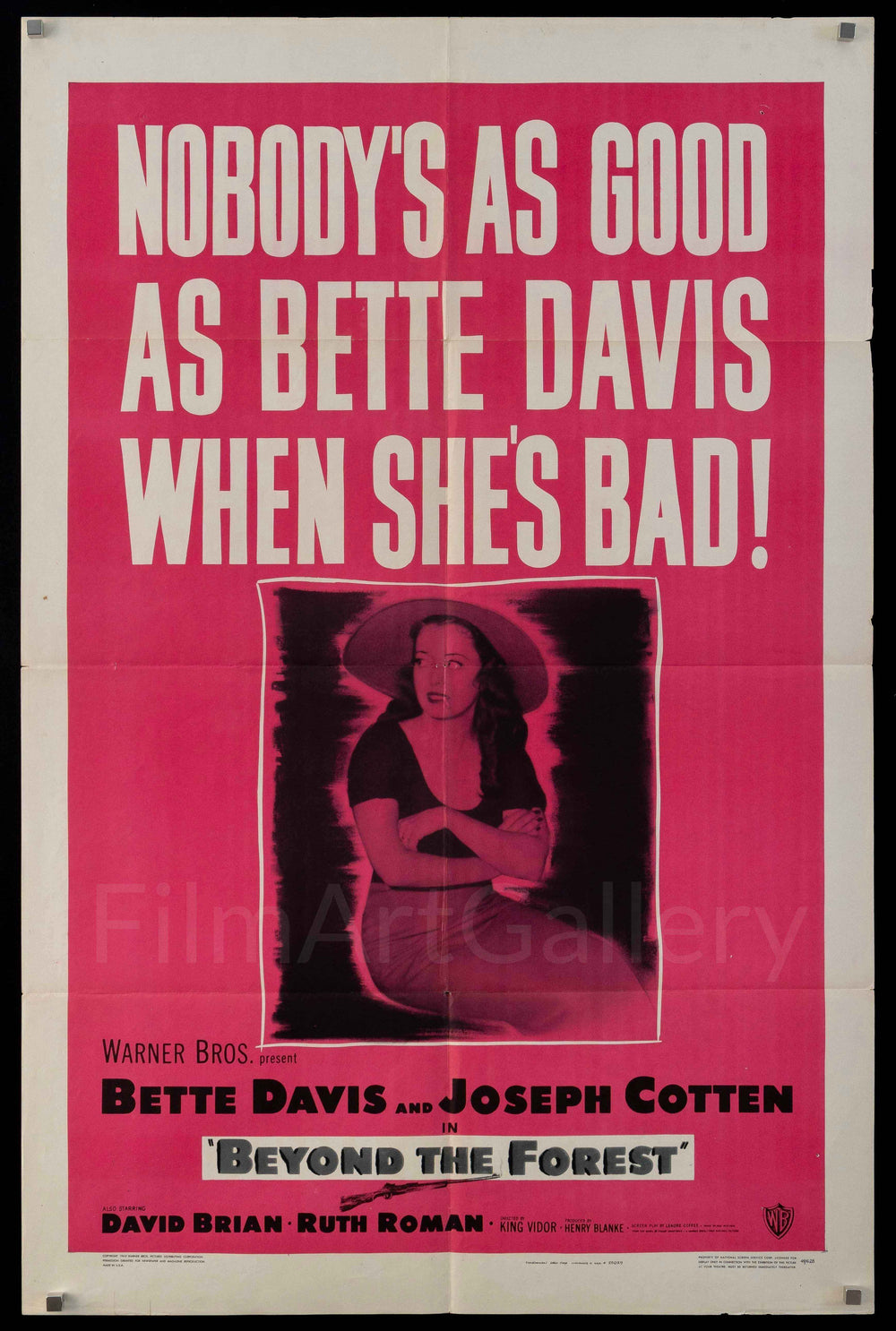 Beyond the Forest Original Vintage Movie Poster