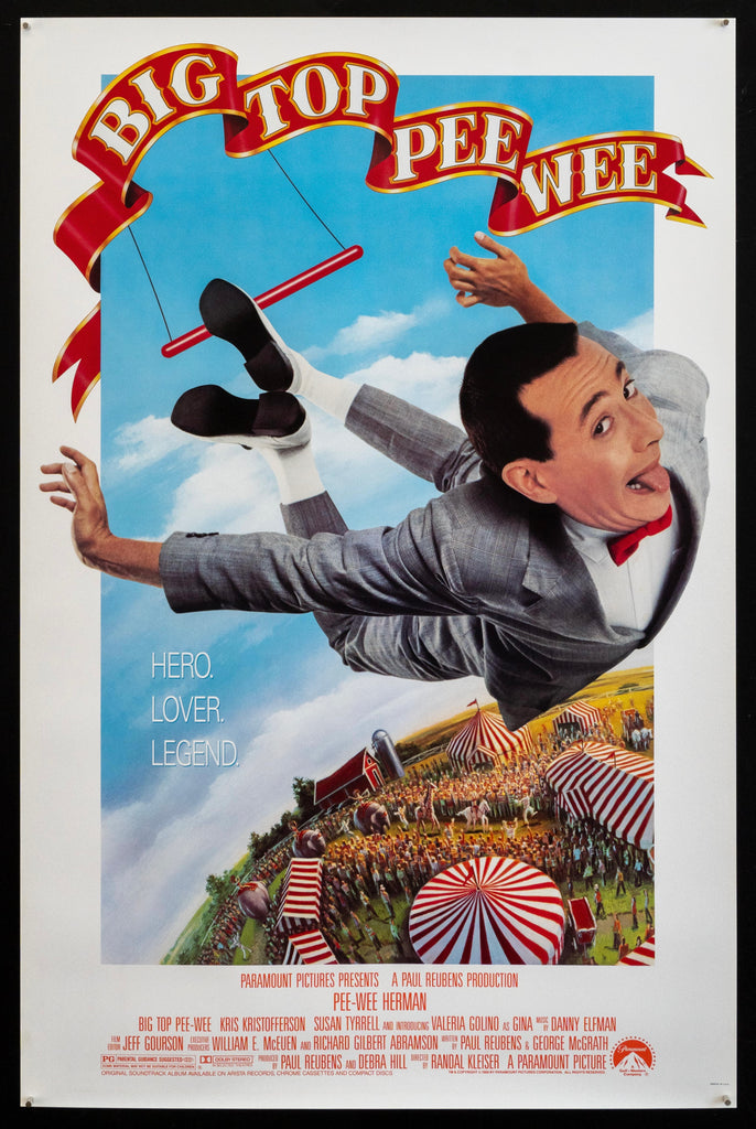 Big Top Pee-Wee Original Vintage Movie Poster