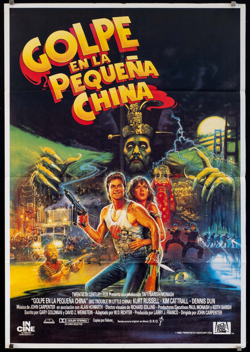 Big Trouble In Little China Original Vintage Movie Poster