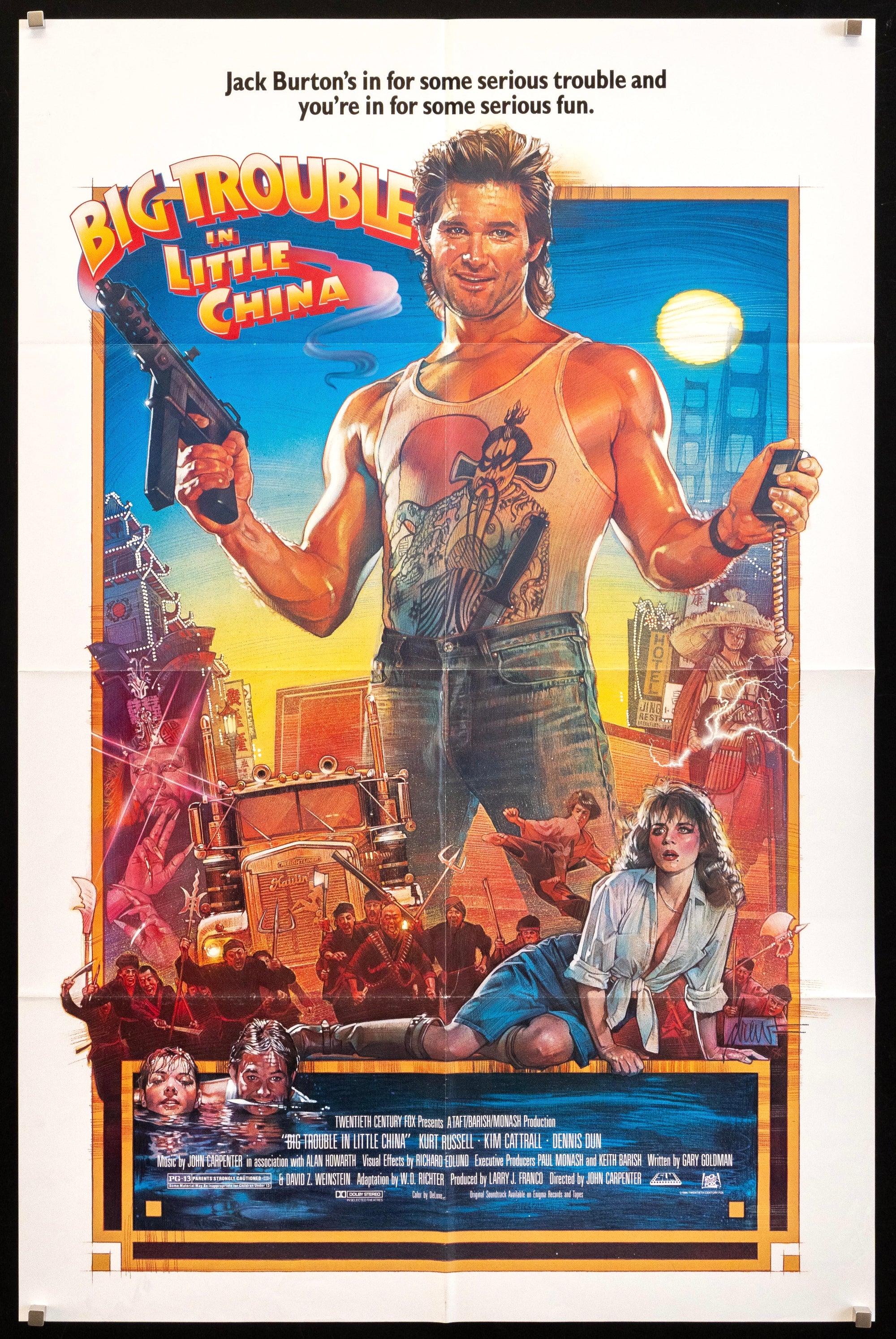 Big Trouble In Little China Original Vintage Movie Poster