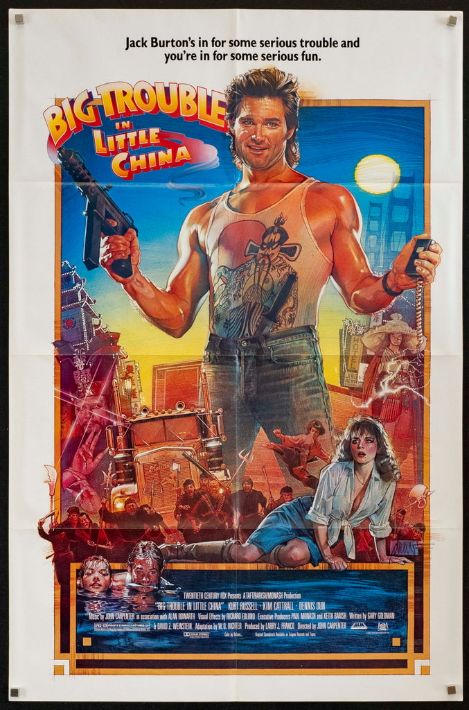 Big Trouble In Little China Original Vintage Movie Poster