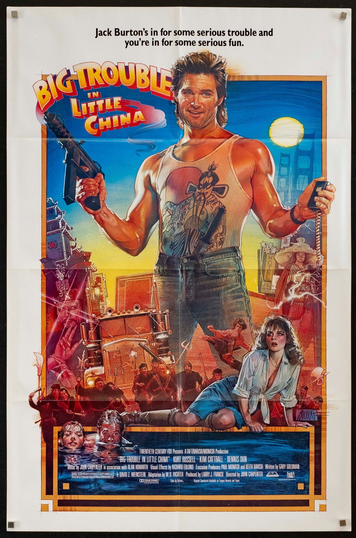 Big Trouble In Little China Original Vintage Movie Poster