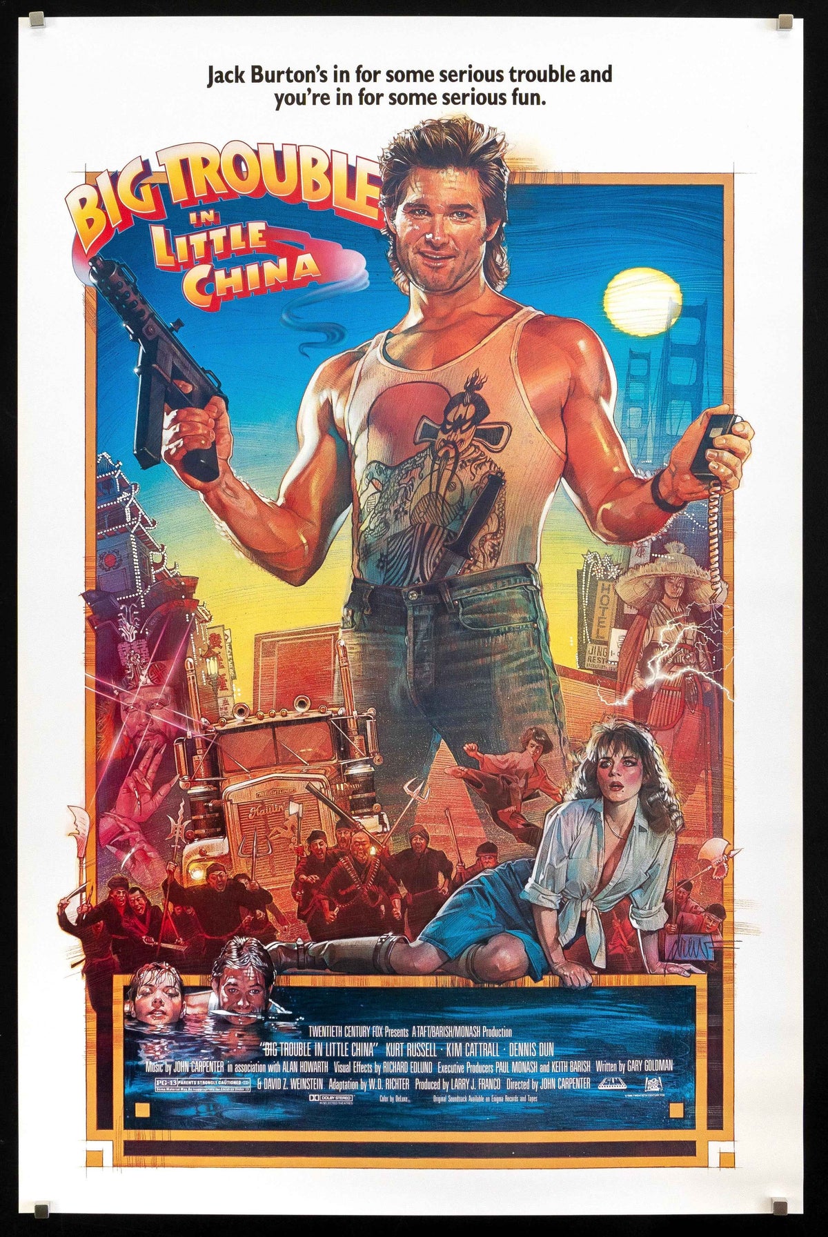 Big Trouble In Little China Original Vintage Movie Poster
