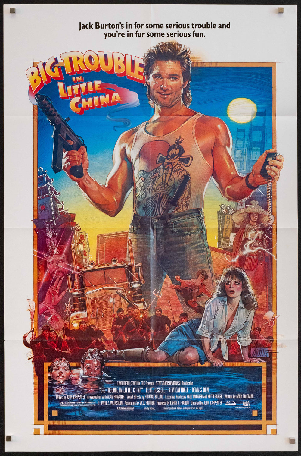 Big Trouble In Little China Original Vintage Movie Poster