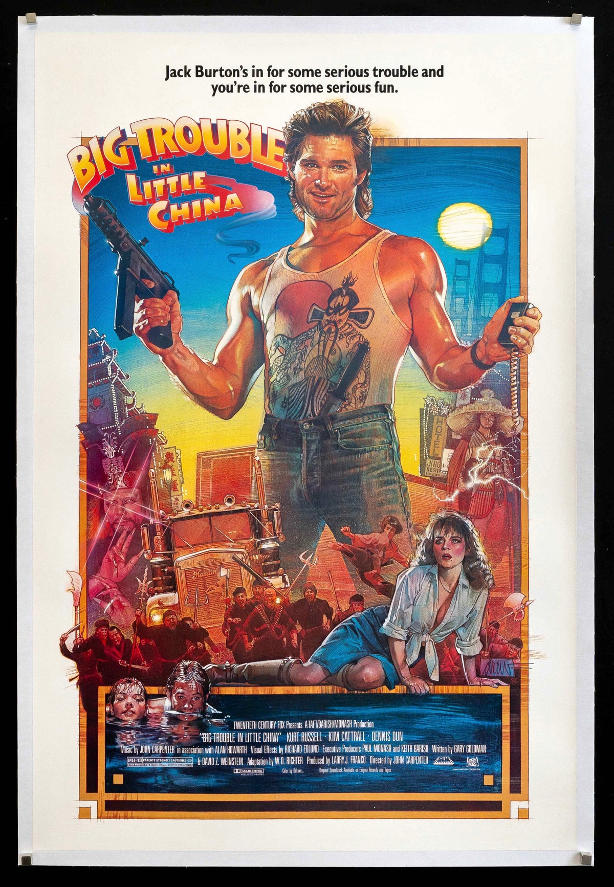 Big Trouble In Little China Original Vintage Movie Poster