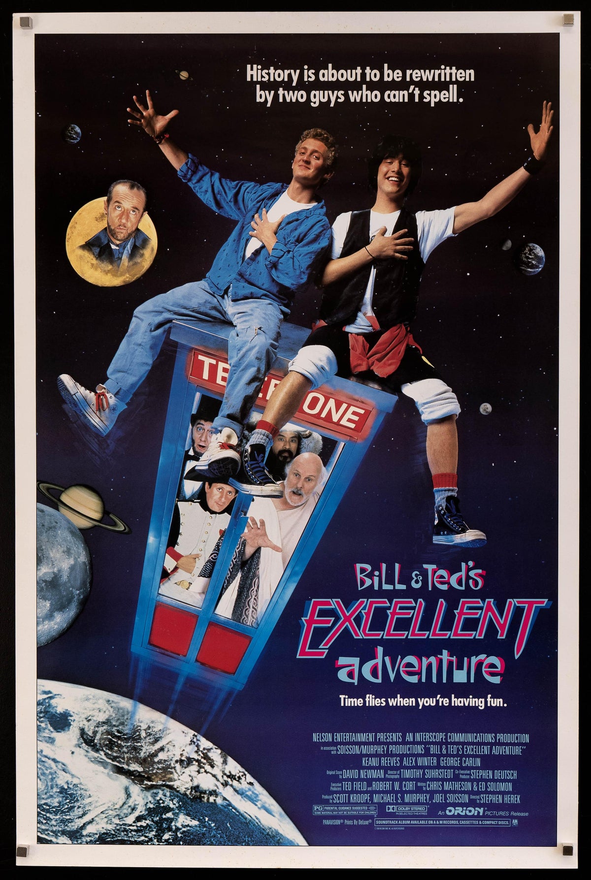 Bill and Ted&#39;s Excellent Adventure 1 Sheet (27x41) Original Vintage Movie Poster