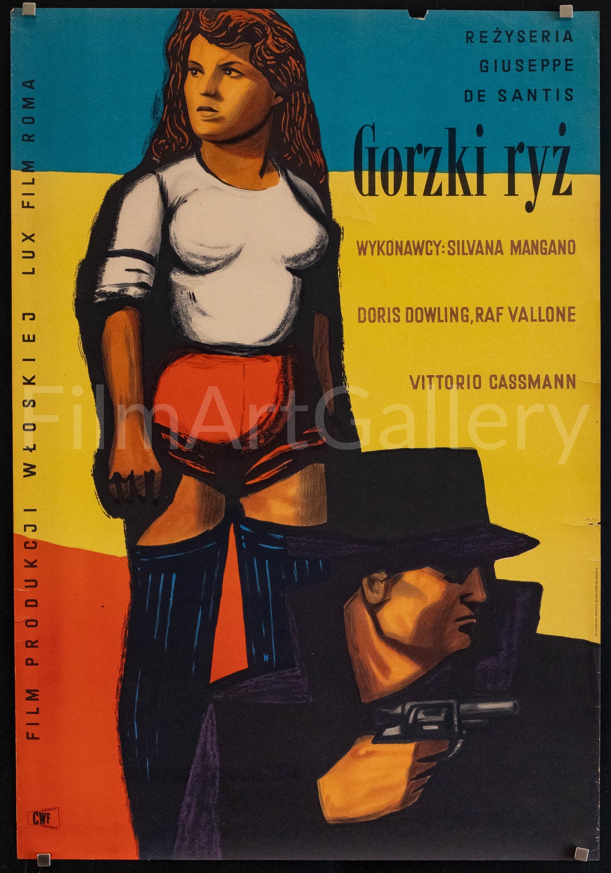 Bitter Rice Original Vintage Movie Poster