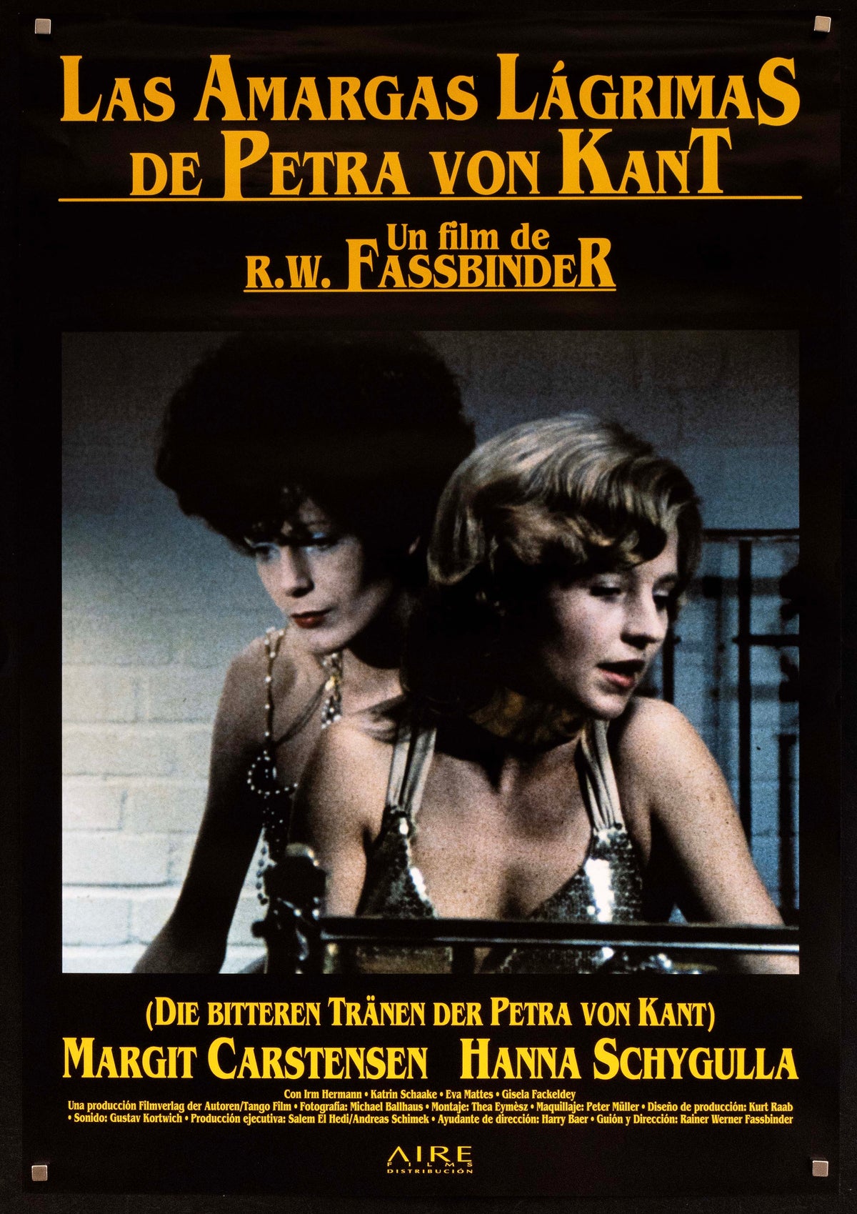 Bitter Tears of Petra von Kant Original Vintage Movie Poster