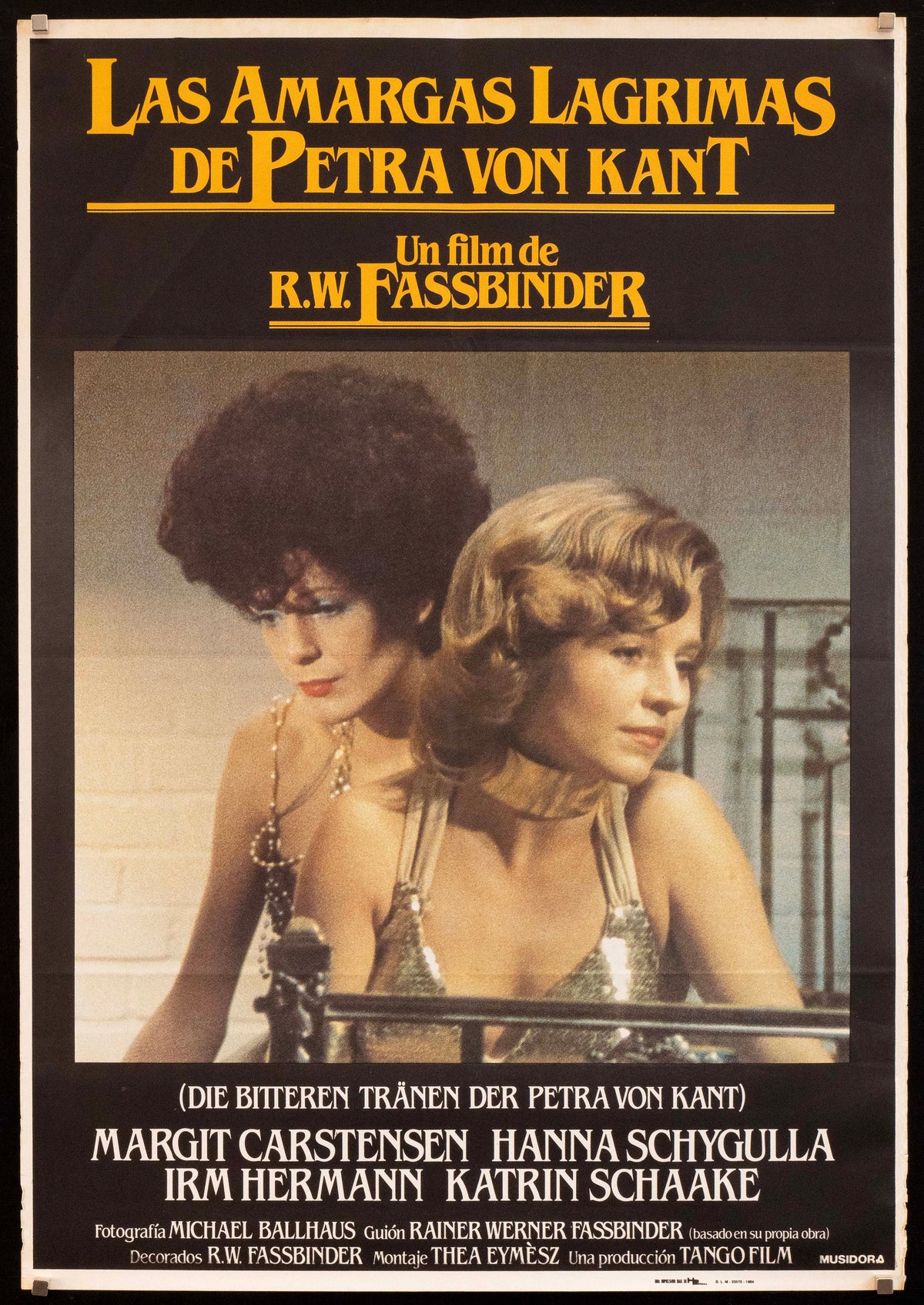 Bitter Tears of Petra von Kant Original Vintage Movie Poster