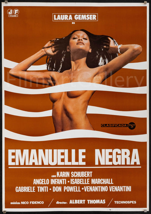 Black Emanuelle Original Vintage Movie Poster