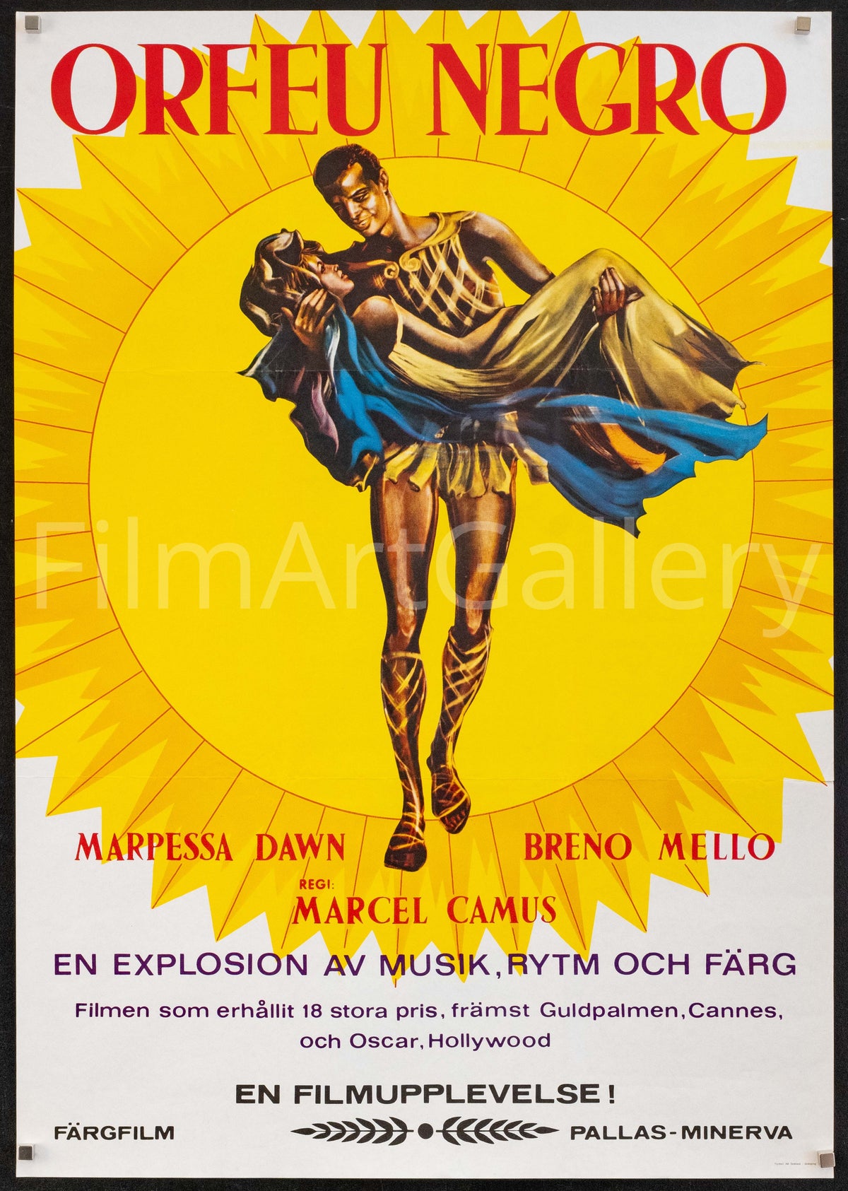 Black Orpheus (Orfeu Negro) Original Vintage Movie Poster
