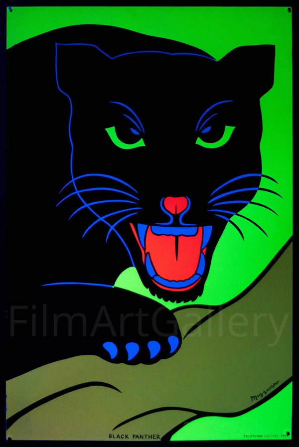 Black Panther Movie Poster 1970'S (22x24)