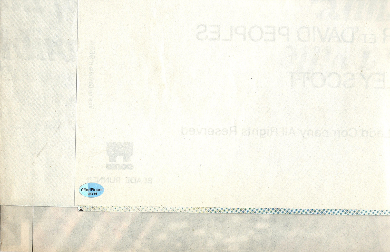 Blade Runner Original Vintage Movie Poster