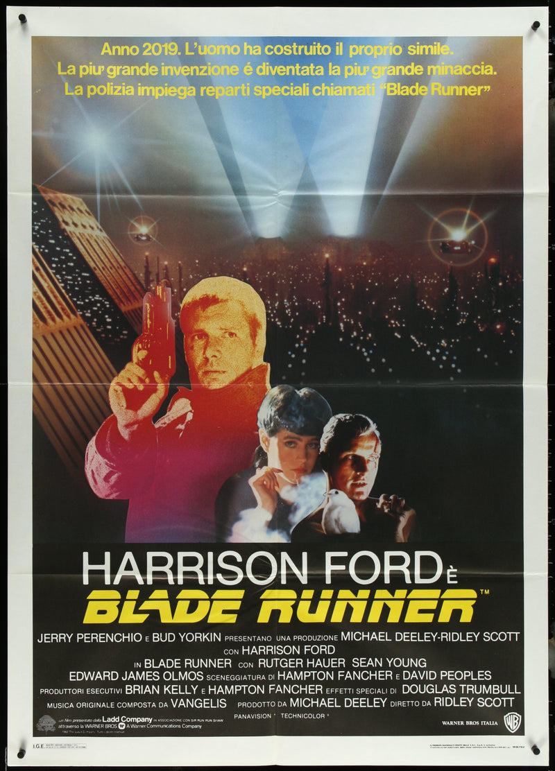 Blade Runner Italian 2 foglio (39x55) Original Vintage Movie Poster