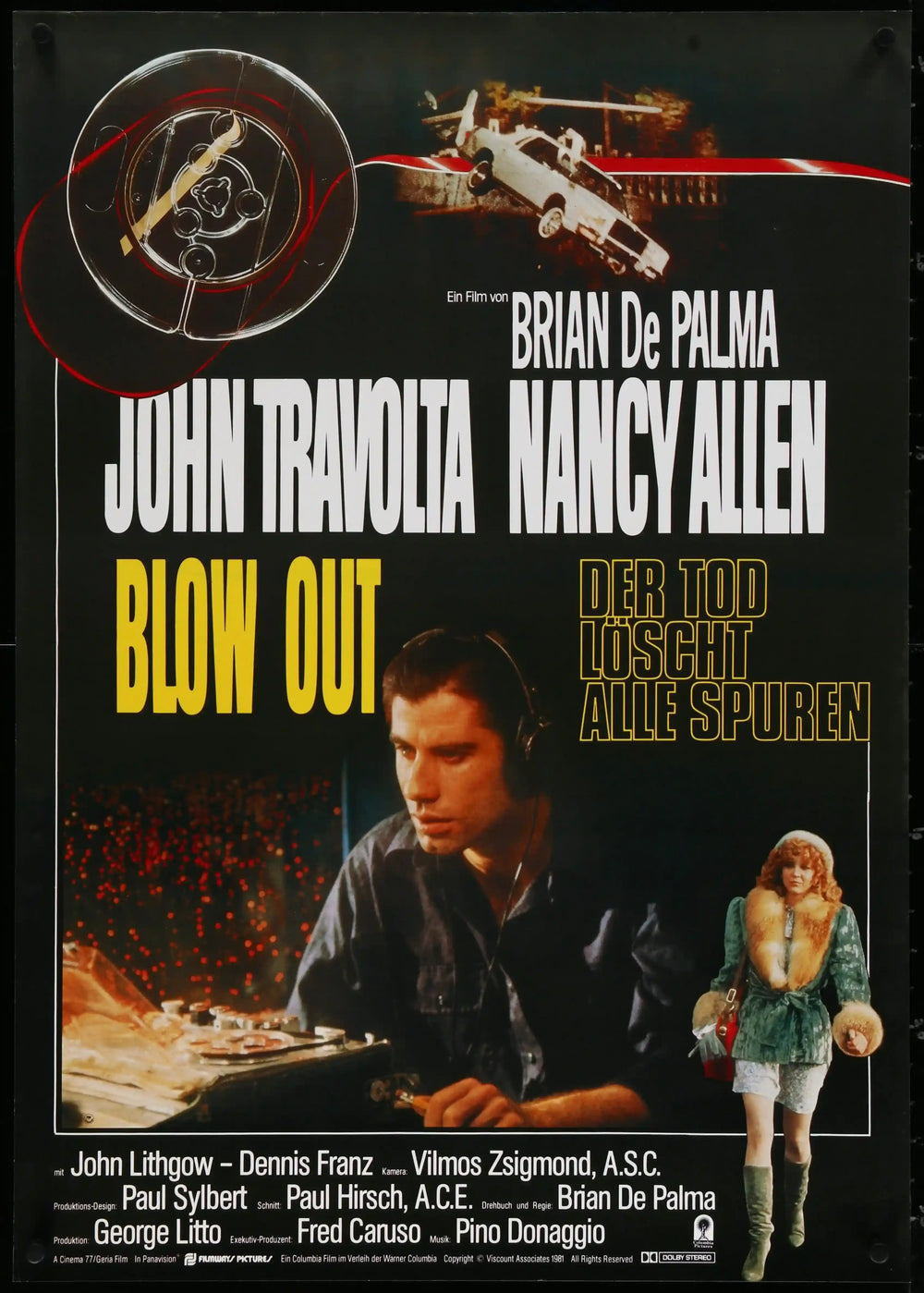 Blow Out Original Vintage Movie Poster