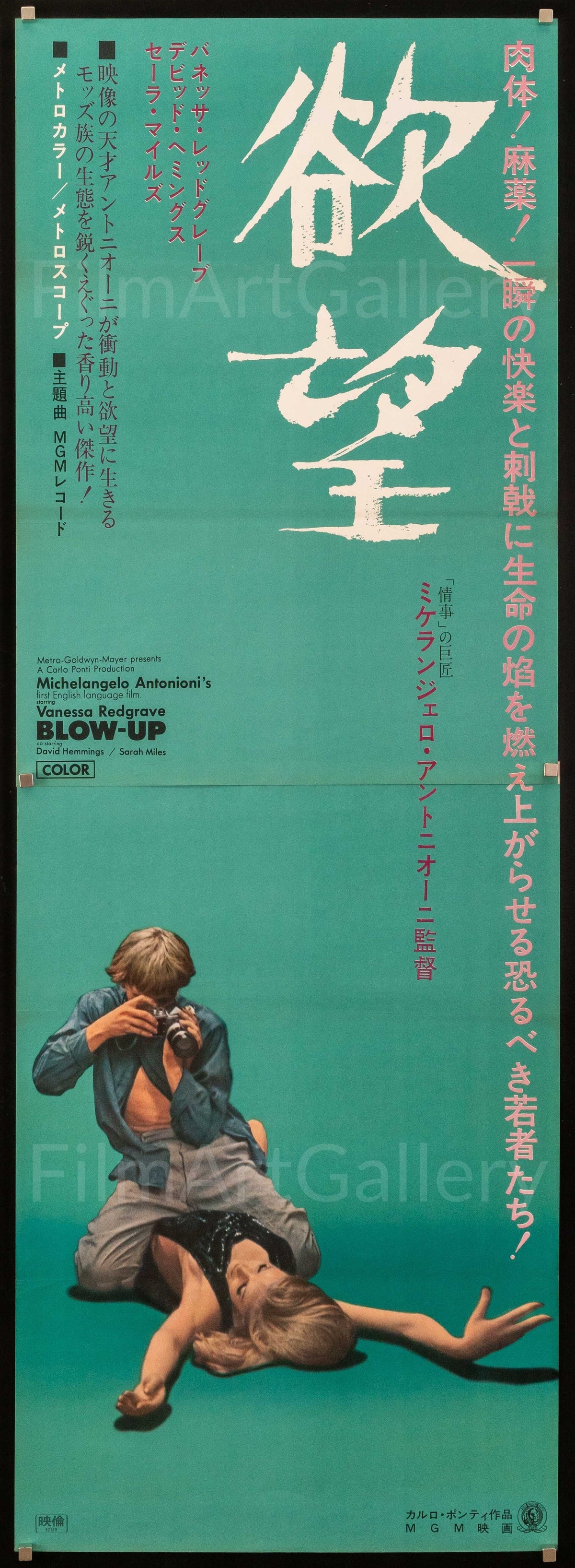 Blow Up Japanese 2 Panel (20x57) Original Vintage Movie Poster