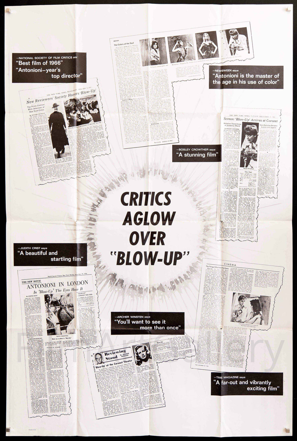 Blow Up Original Vintage Movie Poster