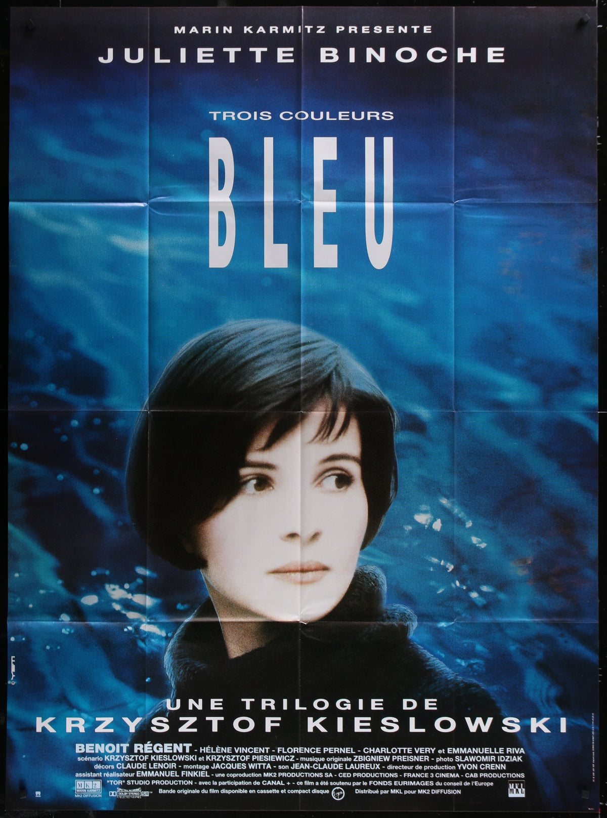 Blue (Bleu) French 1 panel (47x63) Original Vintage Movie Poster