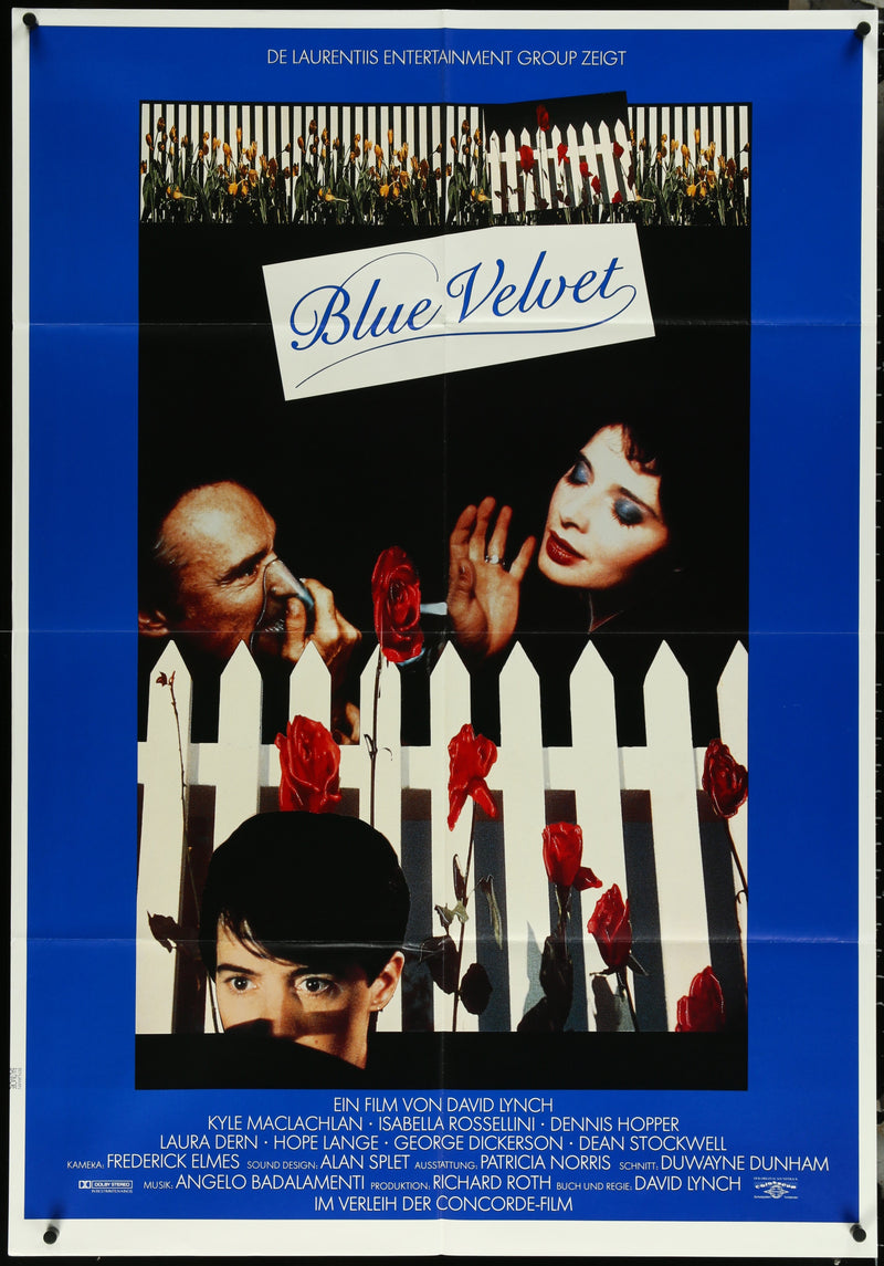 Blue Velvet German A0 (33x46) Original Vintage Movie Poster