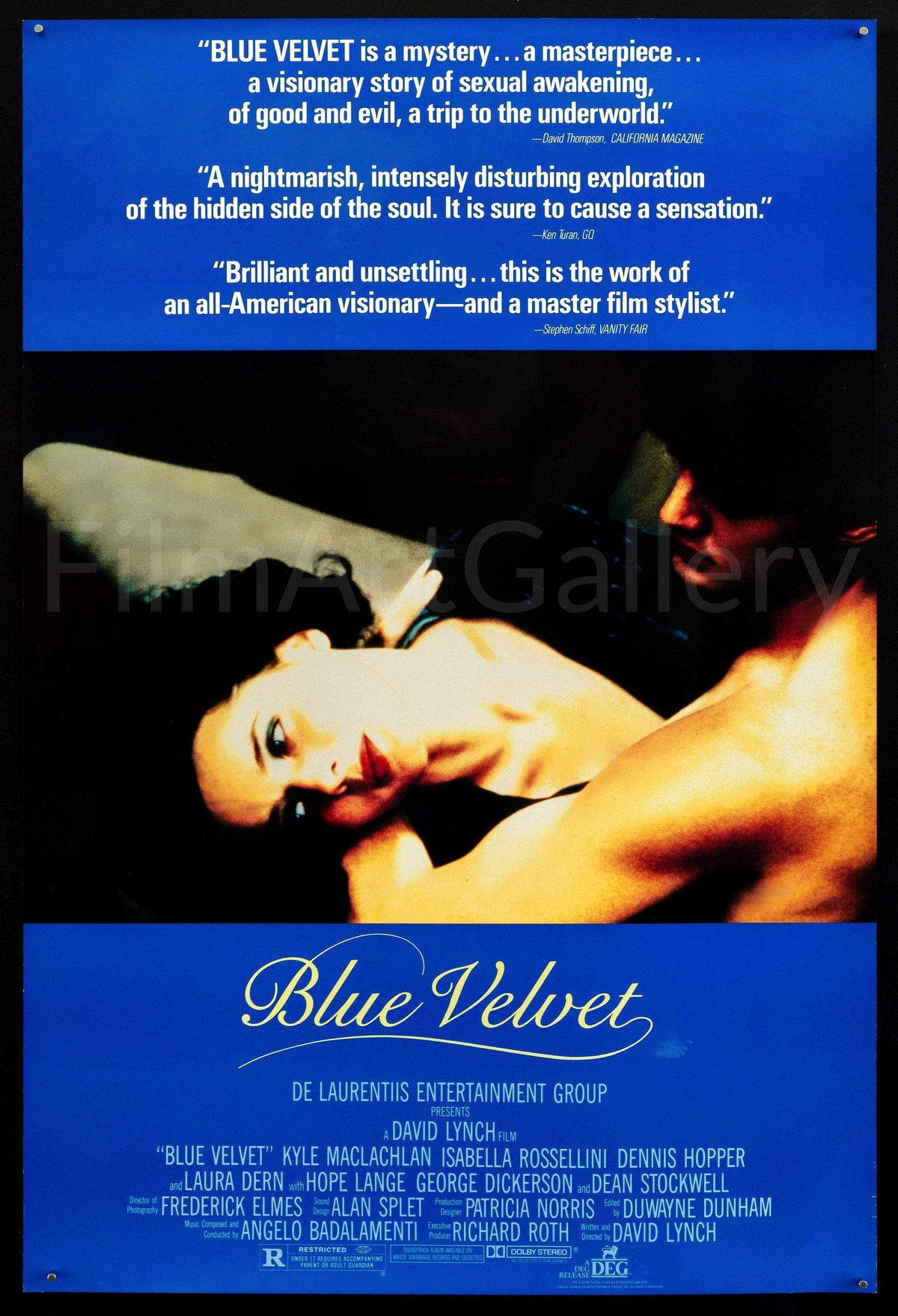 Blue Velvet Original Vintage Movie Poster