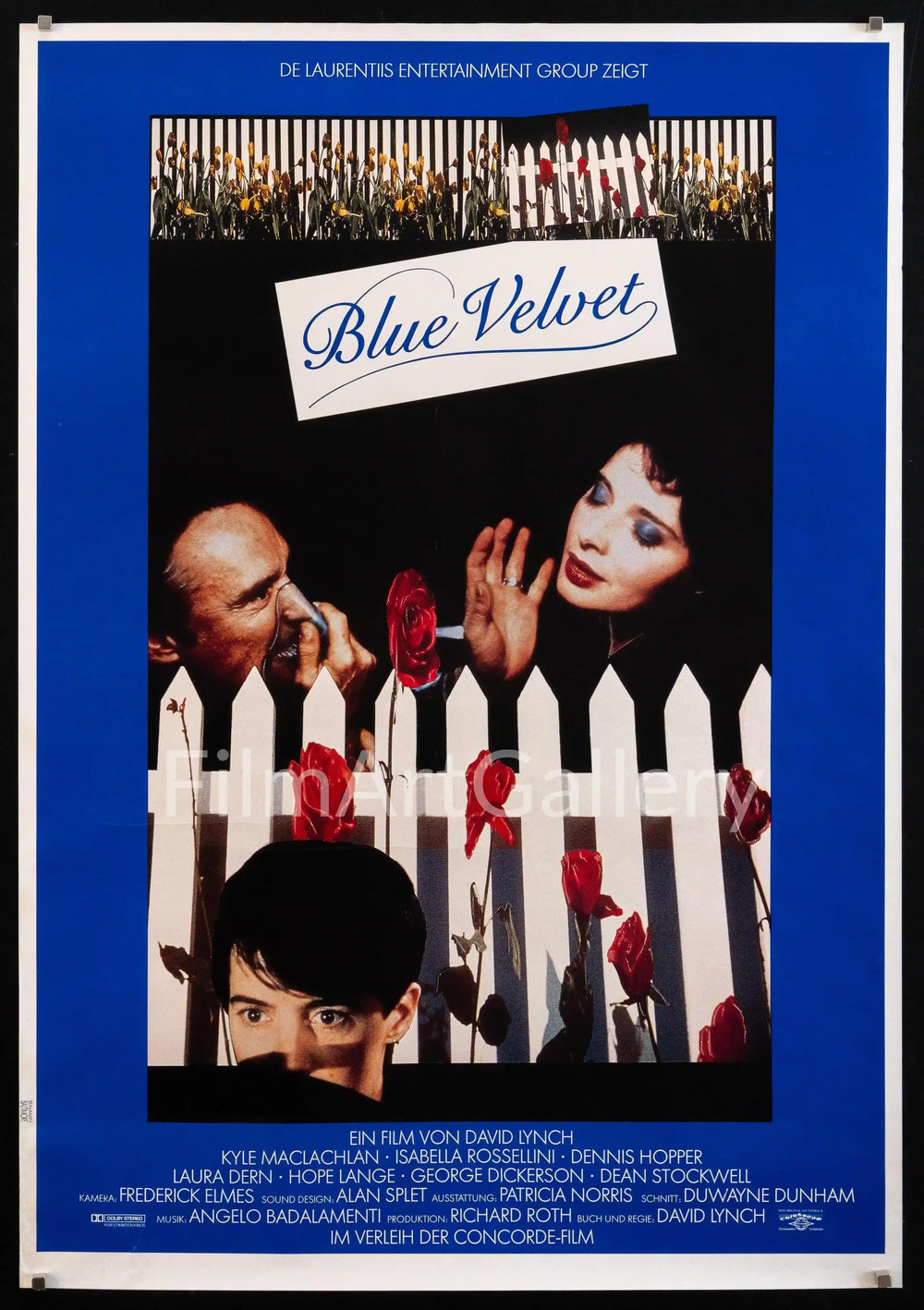Blue Velvet Original Vintage Movie Poster