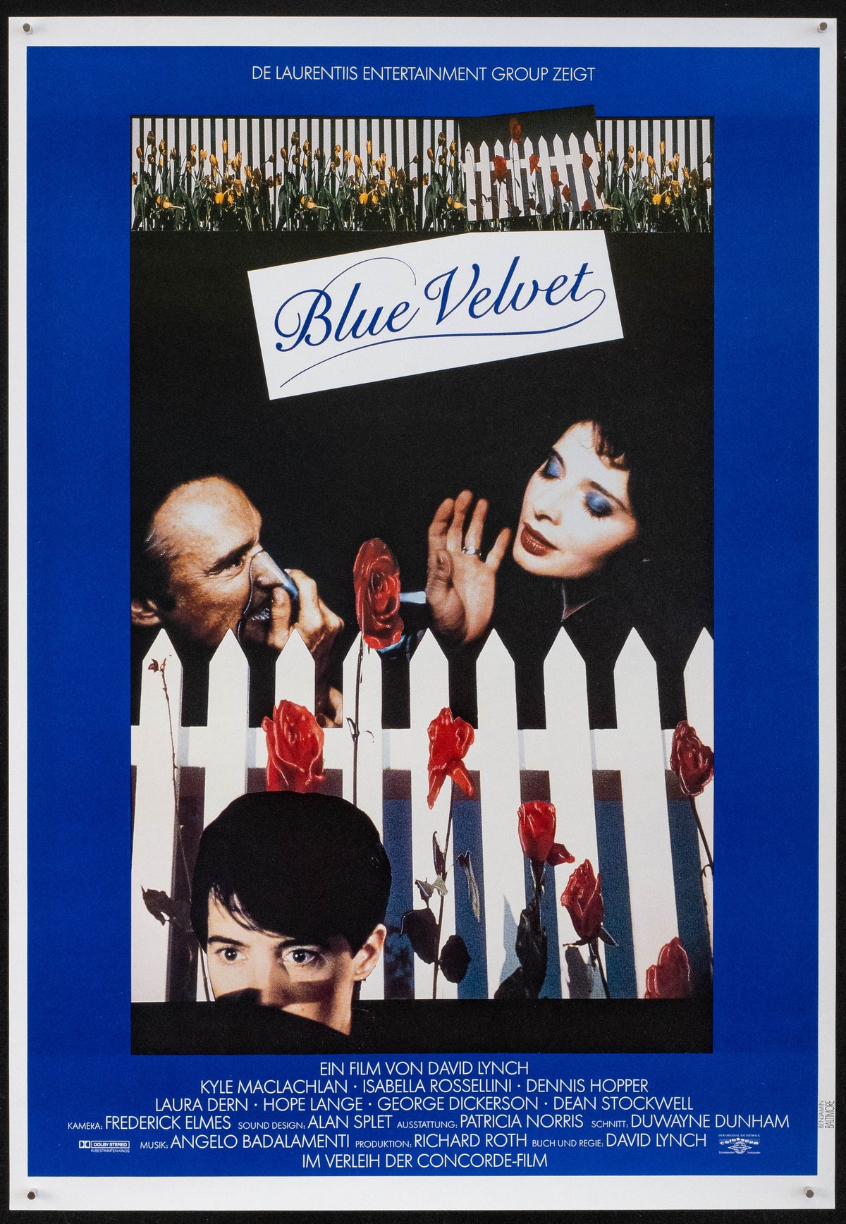 Blue Velvet Original Vintage Movie Poster
