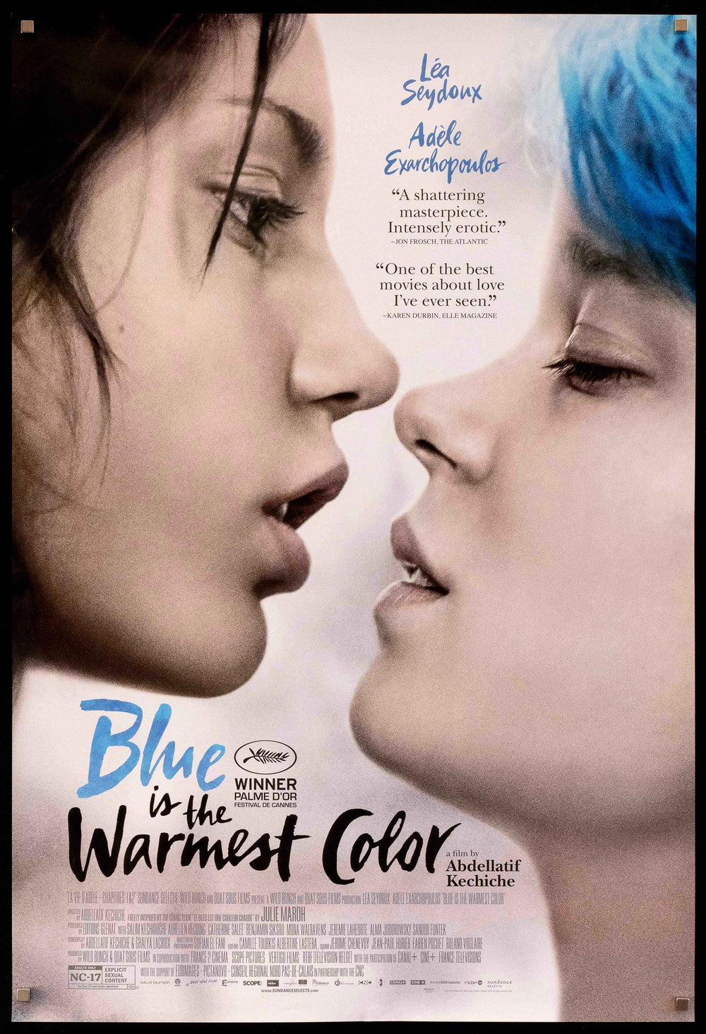 Blue is the Warmest Color Original Vintage Movie Poster