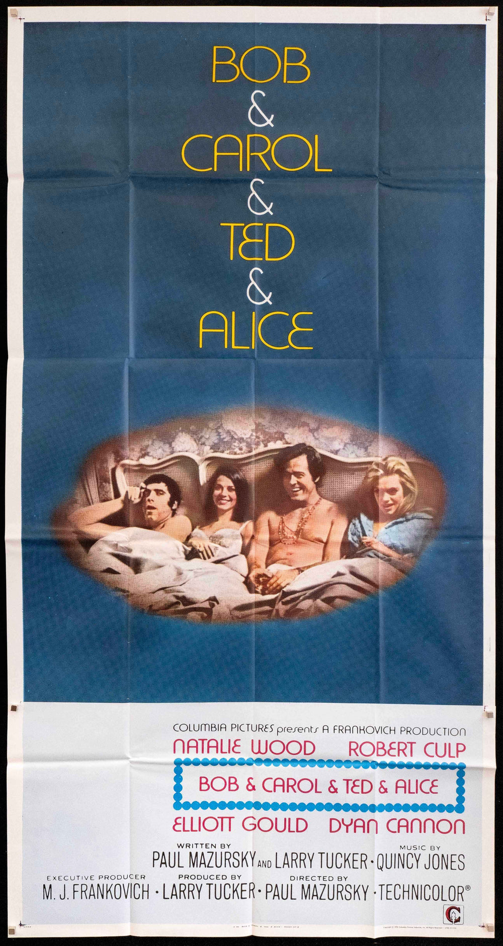 Bob &amp; Carol &amp; Ted &amp; Alice Original Vintage Movie Poster