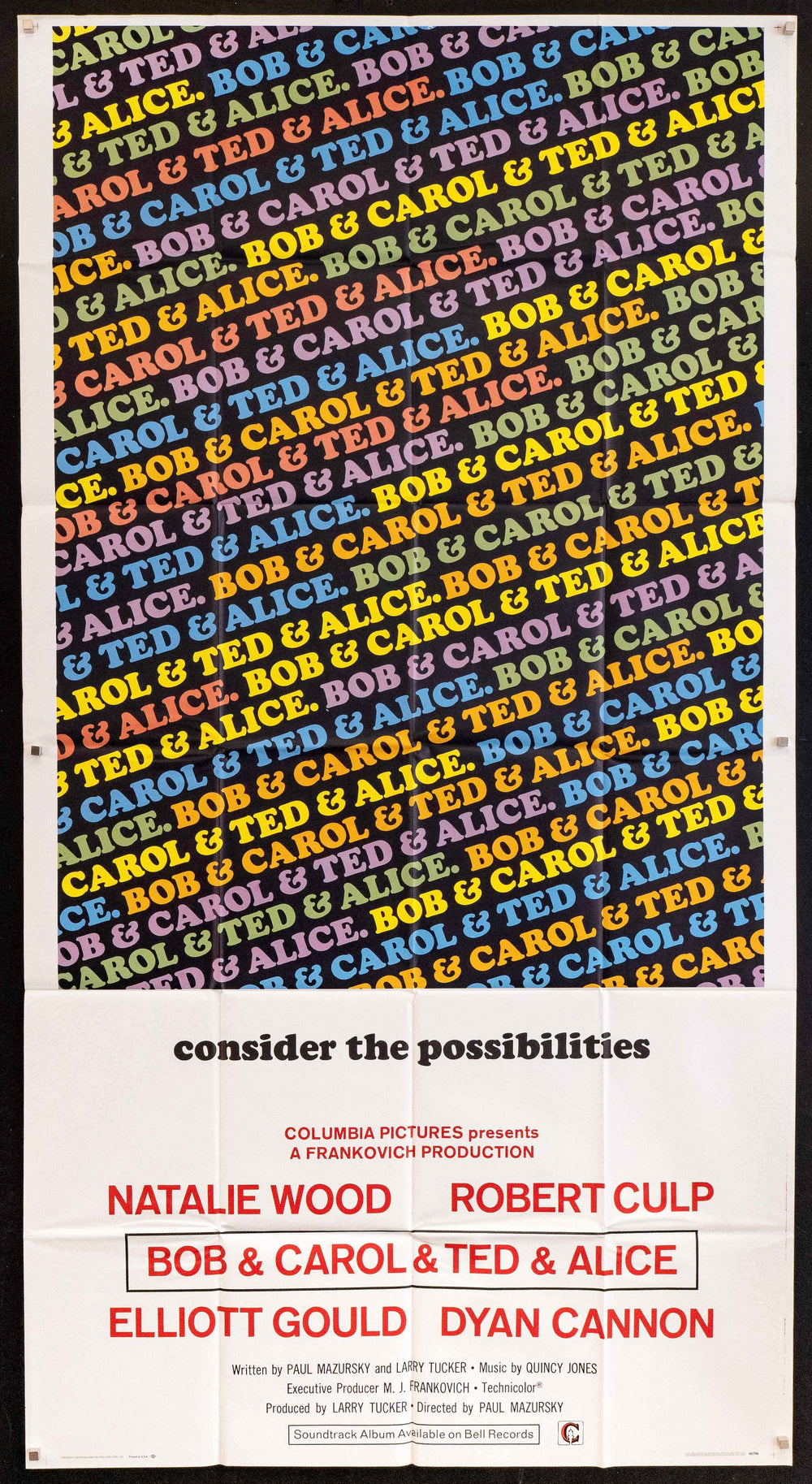 Bob &amp; Carol &amp; Ted &amp; Alice Original Vintage Movie Poster