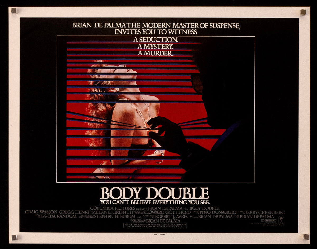 Body Double Original Vintage Movie Poster