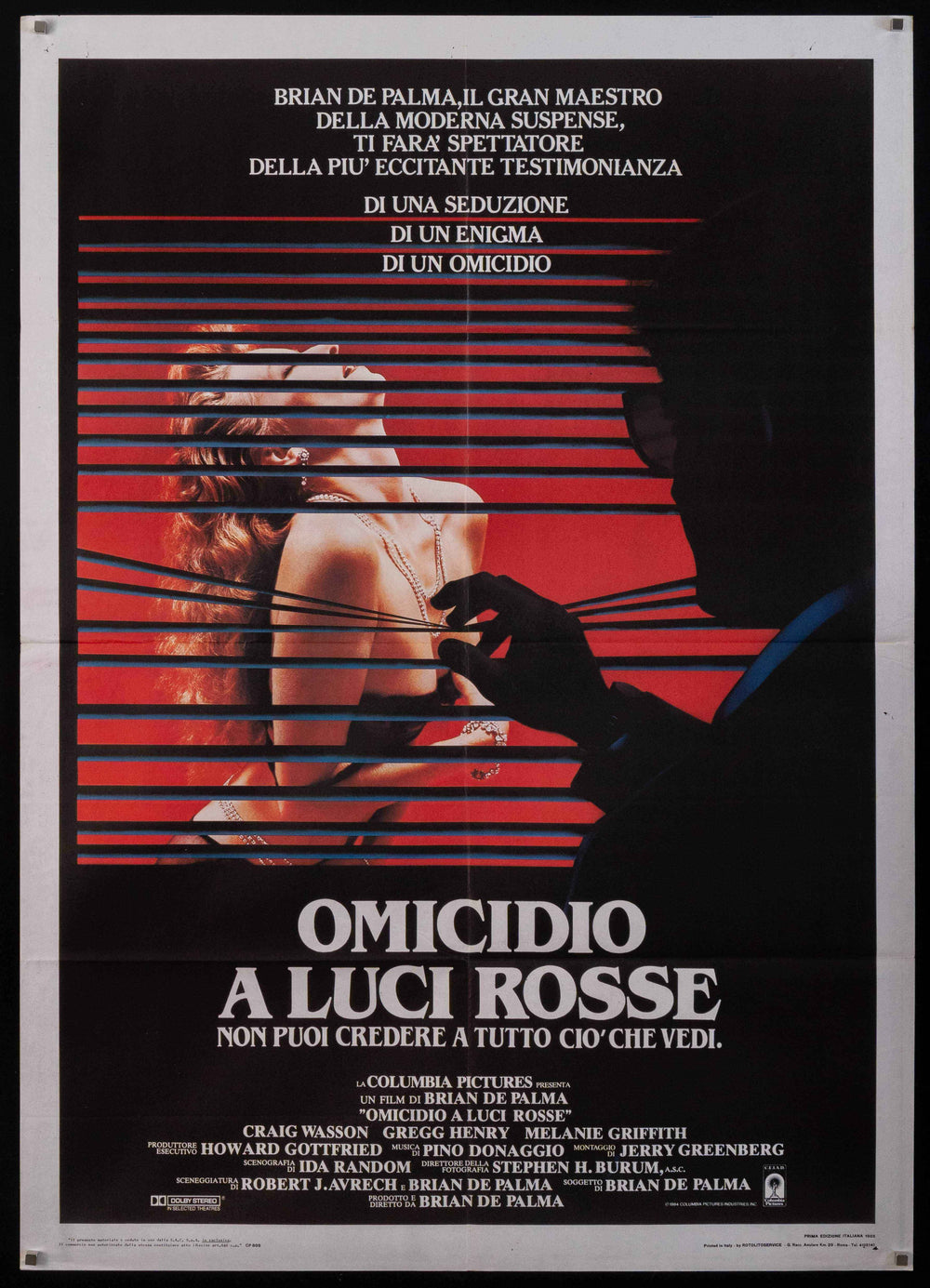 Body Double Original Vintage Movie Poster