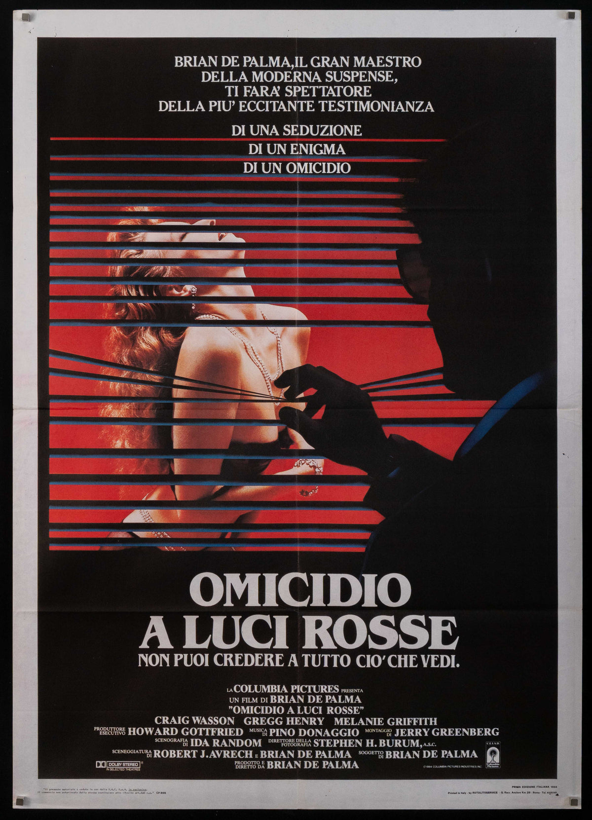 Body Double Original Vintage Movie Poster