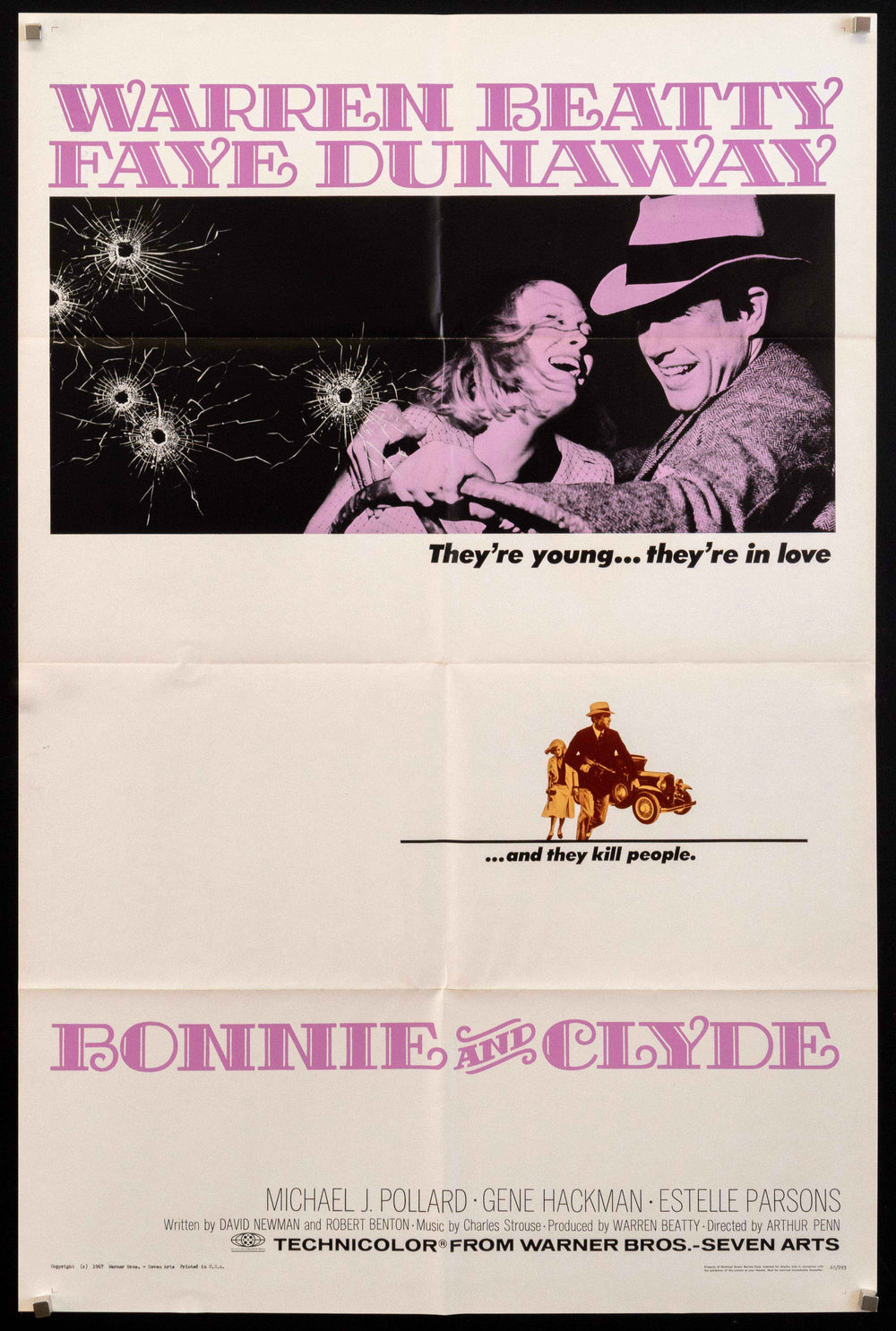 Bonnie and Clyde Original Vintage Movie Poster