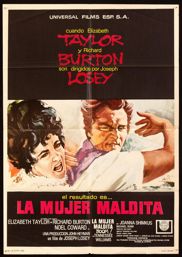 Boom! Original Vintage Movie Poster