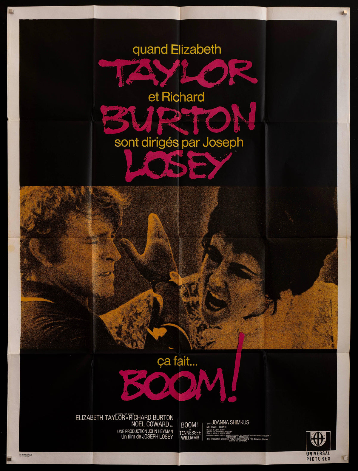 Boom! Original Vintage Movie Poster