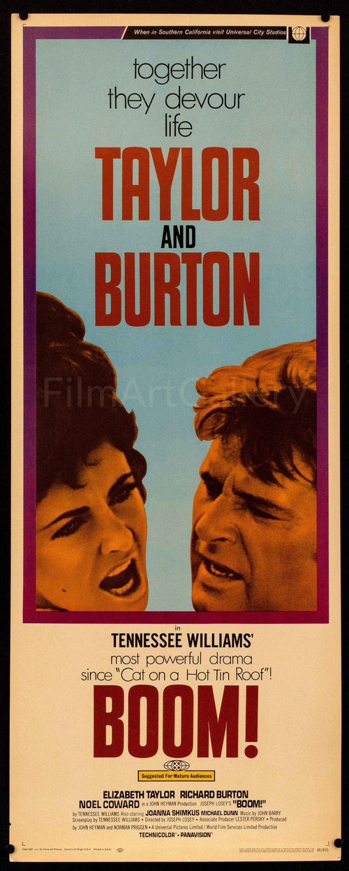Boom! Original Vintage Movie Poster