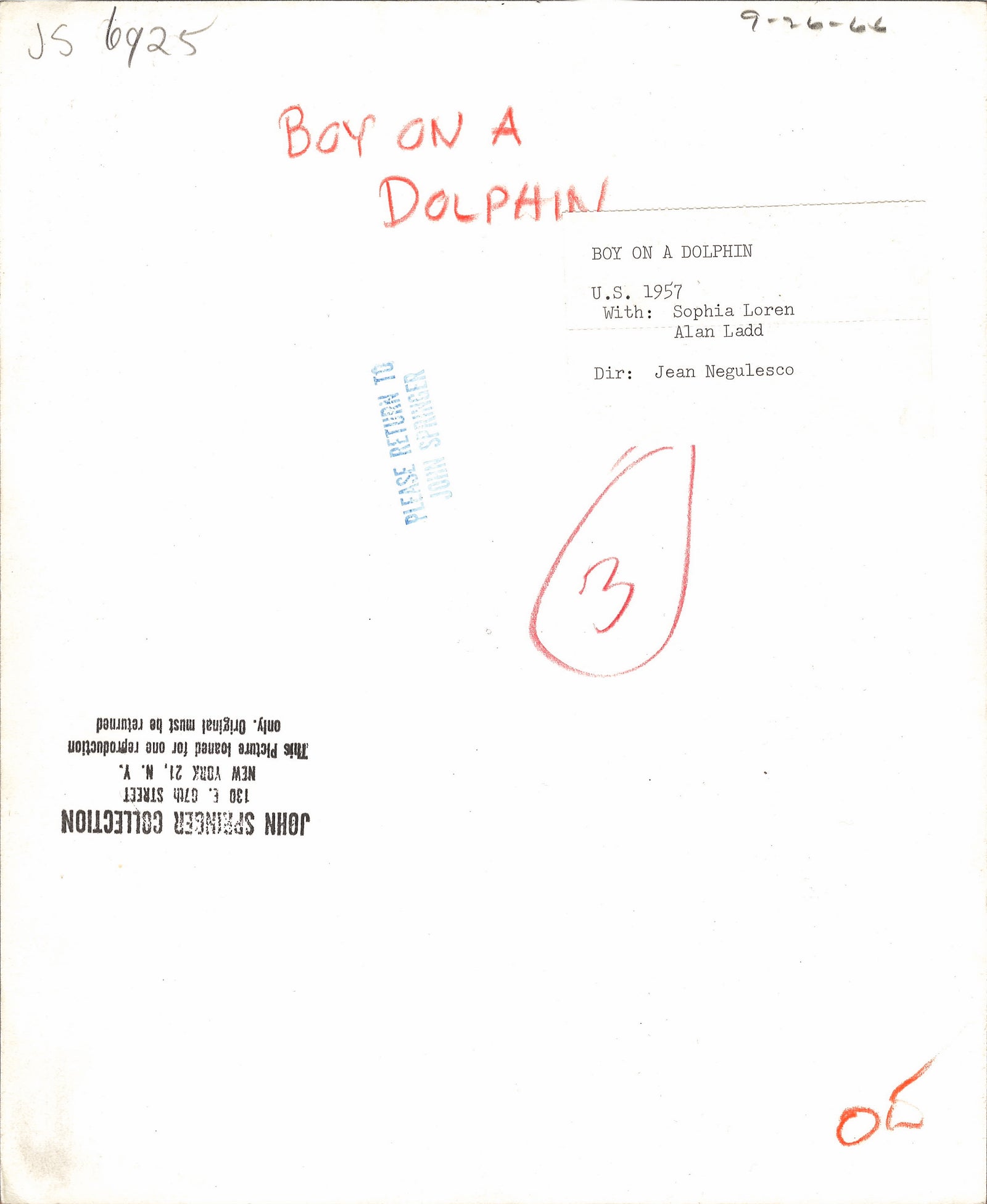 Boy on a Dolphin Original Vintage Movie Poster